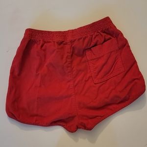 American apparel corduroy red shorts
